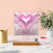 夫婦パーソナライズされた向け「純愛」モノグラム アクリルサイン (ウェディング)