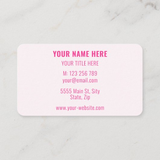 夫婦パーソナライズされた愛の名刺 名刺 (裏面)