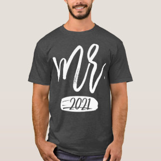 夫婦ペア お揃い Mr and Mrs 2021 面白い Tシャツ