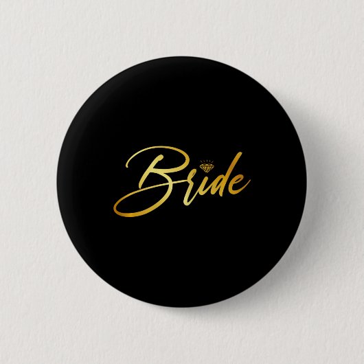 夫婦マッチングの新郎新婦結婚 缶バッジ (正面)