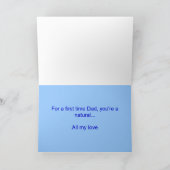 夫婦仲が良い初父の日 カード (内部)