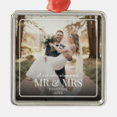夫婦初のクリスマス オーナメント 写真入り (正面)