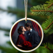 夫婦初めてのクリスマス セラミックオーナメント