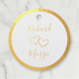 夫婦名手描きハート50周年 フェイバータグ