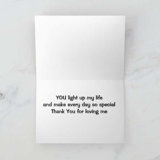 **夫婦周年記念** カード (内部)