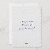 夫婦愛の鳥たち あなたの愛は永遠に バレンタイン シーズンカード (裏面)