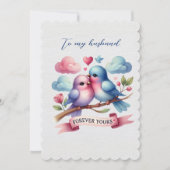 夫婦愛の鳥　永遠に愛してる バレンタイン シーズンカード (正面)