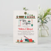 夫婦揃ってシャワー招待状 招待状 (スタンド正面)