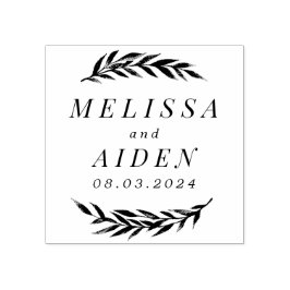 夫婦日結婚付き支店 ラバースタンプ