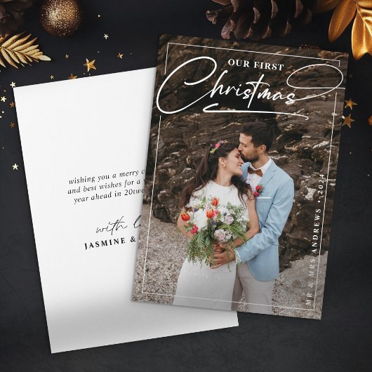 「夫婦最初のクリスマス」写真カード シーズンカード