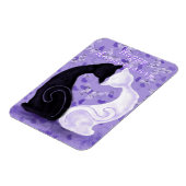 夫婦猫とロマンチックなアニバーサリーマグネット マグネット (左側)