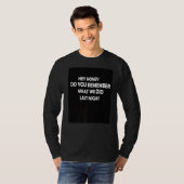 夫婦用クールカップル引用文 Tシャツ (正面フル)