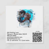 *~*夫婦相談AP55天使QR スクエア名刺 (裏面)