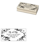 夫婦結婚したつる植物差出人住所 ラバースタンプ (押印)