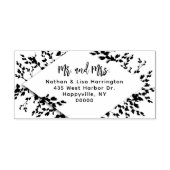 夫婦結婚したつる植物差出人住所 ラバースタンプ (インプリント)