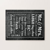 夫婦結婚した ジグソーパズル (横)