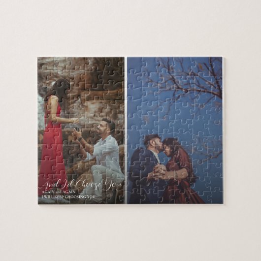 夫婦結婚の贈り物 ジグソーパズル (横)