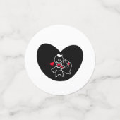 夫婦結婚ブライダルシャワー紙吹雪 コンフェッティ (スモール正面)