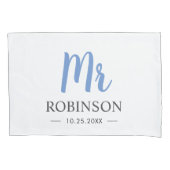 夫婦結婚周年夫妻 枕カバー (正面左)