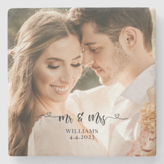 夫婦結婚夫婦 ストーンコースター (正面)