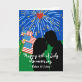 夫婦花火大会7月4日 カード (正面)