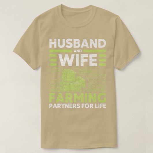 夫婦農家パートナー農業 Tシャツ (デザイン正面)