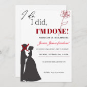 夫婦離婚パーティの招待状 招待状 (正面/裏面)