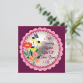 夫婦13周年記念ワイルドフラワーラブカード カード (スタンド正面)