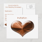 夫婦5周年結婚記念カード 案内ポストカード (正面/裏面)