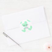 夫婦+姓+記念日+年+結婚のお祝い ラウンドシール (封筒)