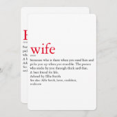 夫婦 定義 結婚 / 結婚記念日 招待状 (正面/裏面)