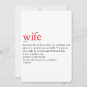 夫婦 定義 結婚 / 結婚記念日 招待状 (正面)