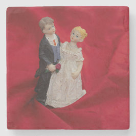 夫婦（結婚式の結婚記念日） ストーンコースター