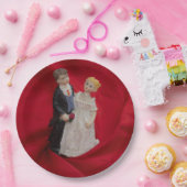 夫婦（結婚式の結婚記念日） ペーパープレート (パーティー)