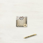 夫婦 馬蹄 ハート ラック ヒマワリ 木 結婚式 ポストイット (デスク上)