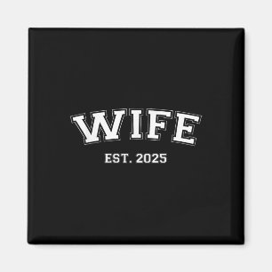 夫婦 2025年 結婚しました ハネムーンW マグネット