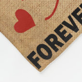 夫宛パーソナライズされたの手紙 フリースブランケット (角)