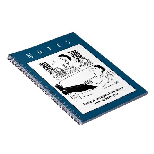 夫忙しが休息している間は妻。~おもしろいを覆う ノートブック (右側)