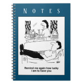 夫忙しが休息している間は妻。~おもしろいを覆う ノートブック (正面)