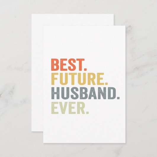 夫最高のが婚約者になること サンキューカード (正面/裏面)