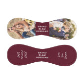 夫最高のの写真バパーソナライズされたルガンディ 野球ボール (パネル)