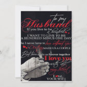 夫最高のへの贈り物 |夫の引用文 シーズンカード (正面)