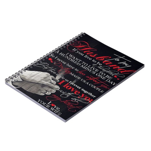 夫最高のへの贈り物 |夫の引用文 ノートブック (左側)