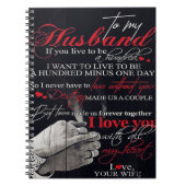 夫最高のへの贈り物 |夫の引用文 ノートブック (正面)