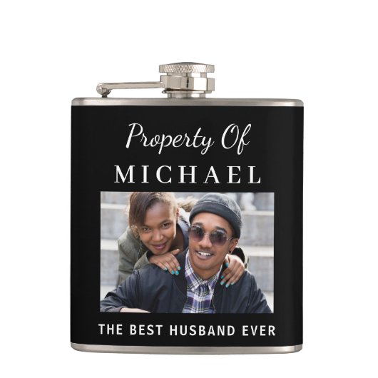 夫最高の写真 フラスク (正面)
