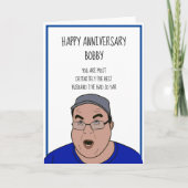 夫最高の未だ記念日カード カード (正面)