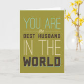 夫最高の[妻] カード (黄色い花)