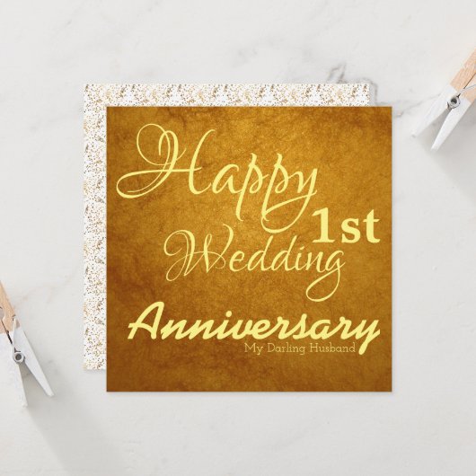 夫結婚の一周忌 カード (正面/裏面インサイチュ)