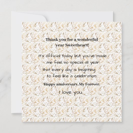 夫結婚の一周忌 カード (裏面)