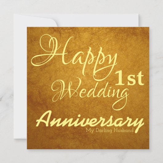 夫結婚の一周忌 カード (正面)